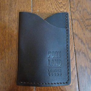 NWOT Portland Leather Minimalist Card Holder